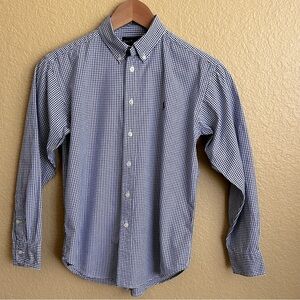 Ralph Lauren Gingham Long Sleeve Button Down Shirt